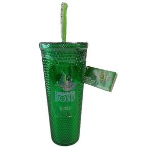 WICKED Green Diamond Tumbler Straw Lid Cup “Unbreakable Bond” Sealed W/Candy NWT